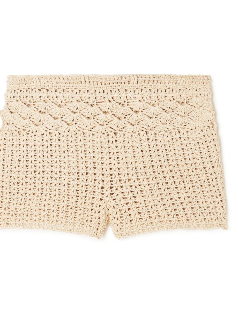 Affordable cotton woven shorts Women Alanui Conch Shell 0731